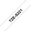 Стрічка для принтера етикеток UKRMARK B-S-T221P, надклейка, 9мм х 8м, black on white, аналог TZeS221 (00605) зображення 3