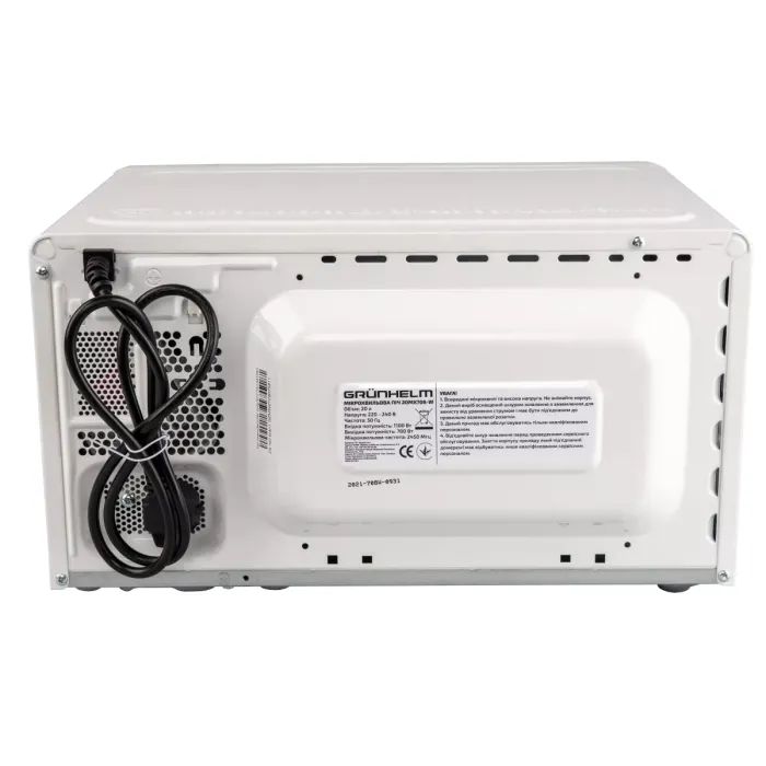 Микроволновая печь Grunhelm 20MX708-W изображение 3