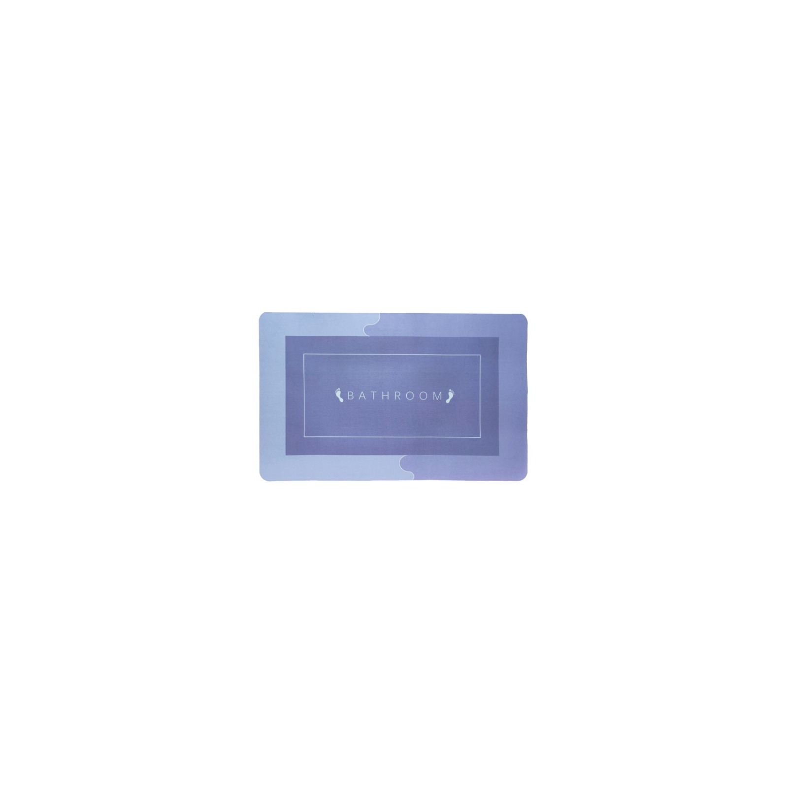 Коврик для ванной Stenson суперпоглощающий 40 х 60 см прямоугольный серо-темно-синий (R30937 grey-d.blue)