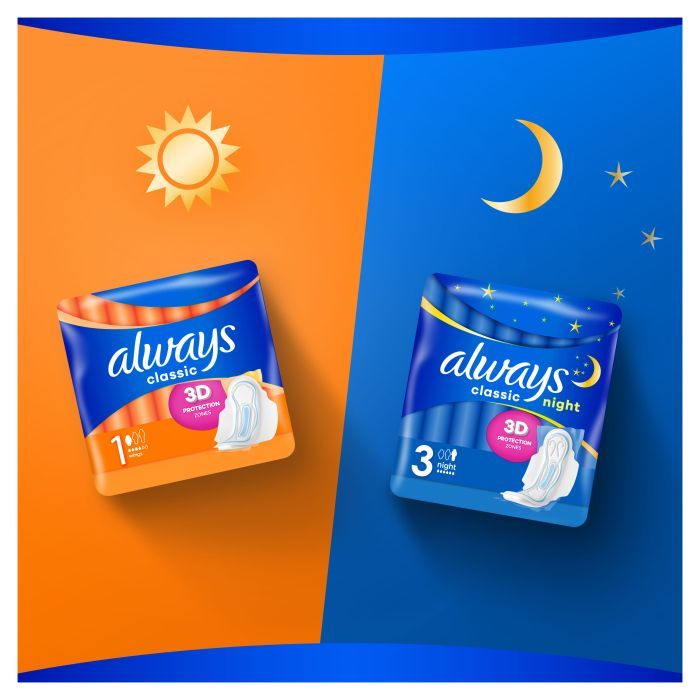 Гигиенические прокладки Always Classic Night Размер 3 8 шт. (4015400260837) изображение 6