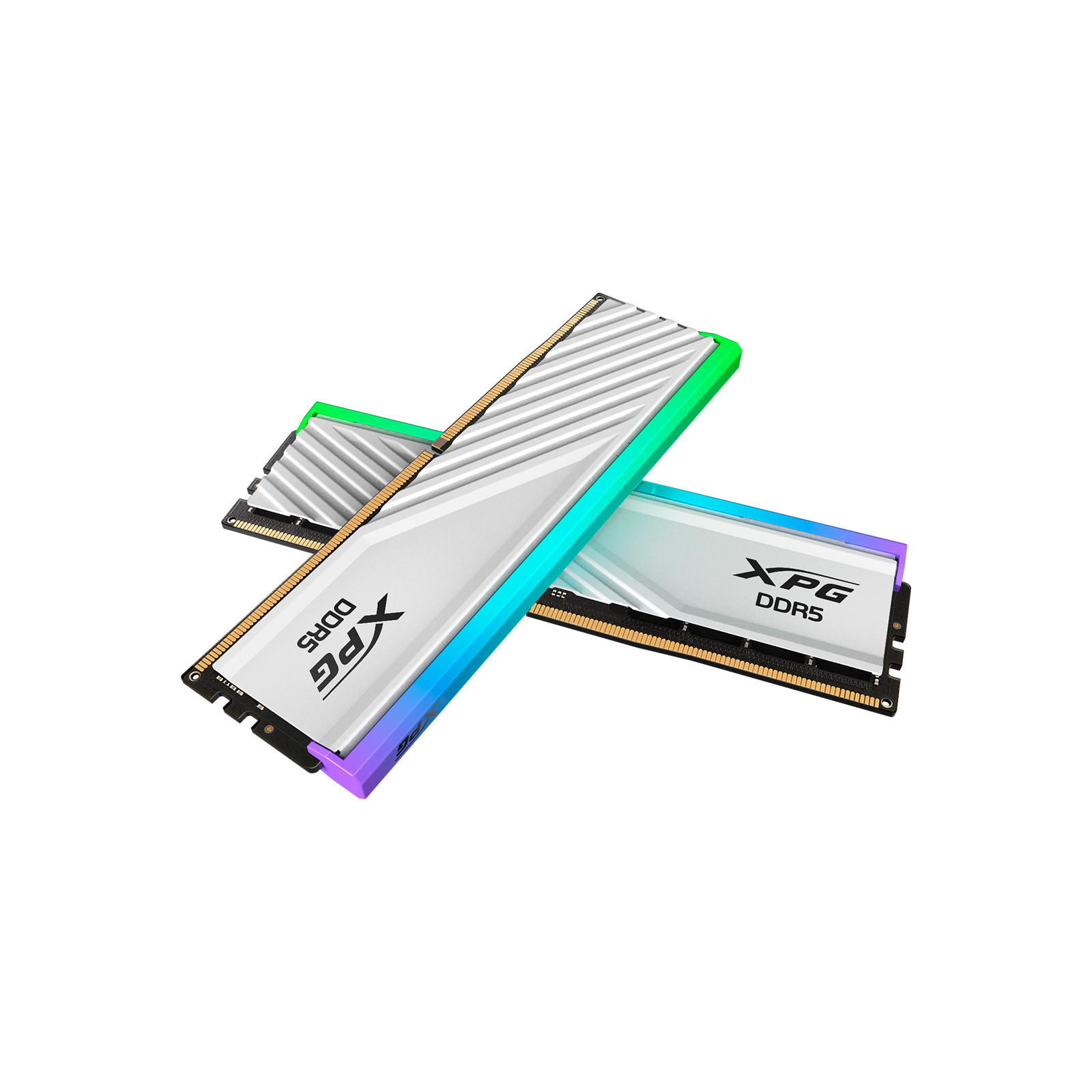 Модуль памяти для компьютера DDR5 64GB (2x32GB) 6000 MHz XPG Lancer Blade RGB White ADATA (AX5U6000C3032G-DTLABRWH) изображение 3