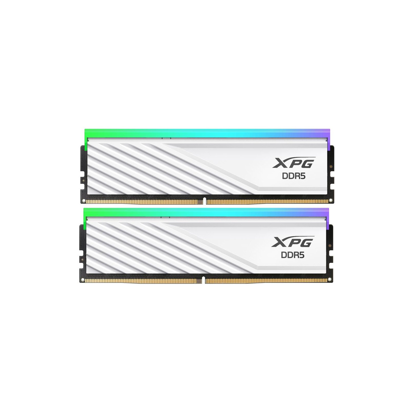 Модуль памяти для компьютера DDR5 48GB (2x24GB) 6000 MHz XPG Lancer Blade RGB White ADATA (AX5U6000C3024G-DTLABRWH)
