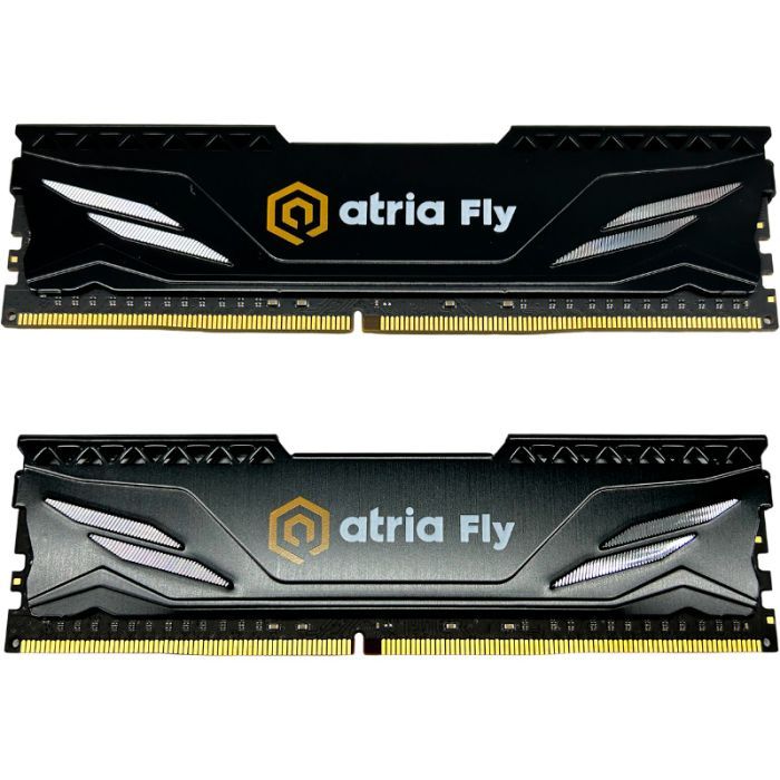 Модуль памяти для компьютера DDR4 16GB (2x8GB) 3200 MHz Fly Black ATRIA (UAT43200CL18BK2/16)