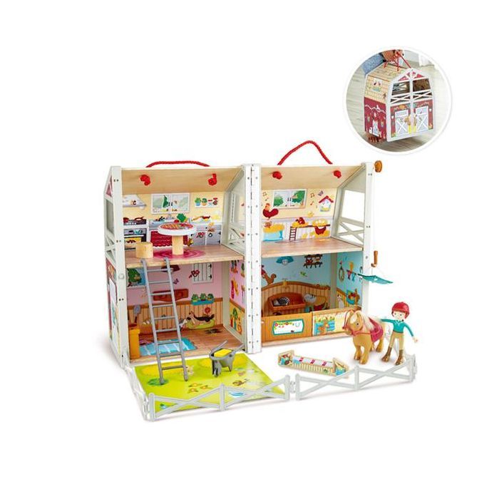 Игровой набор Hape деревянный Ранчо для пони (E3409) изображение 2