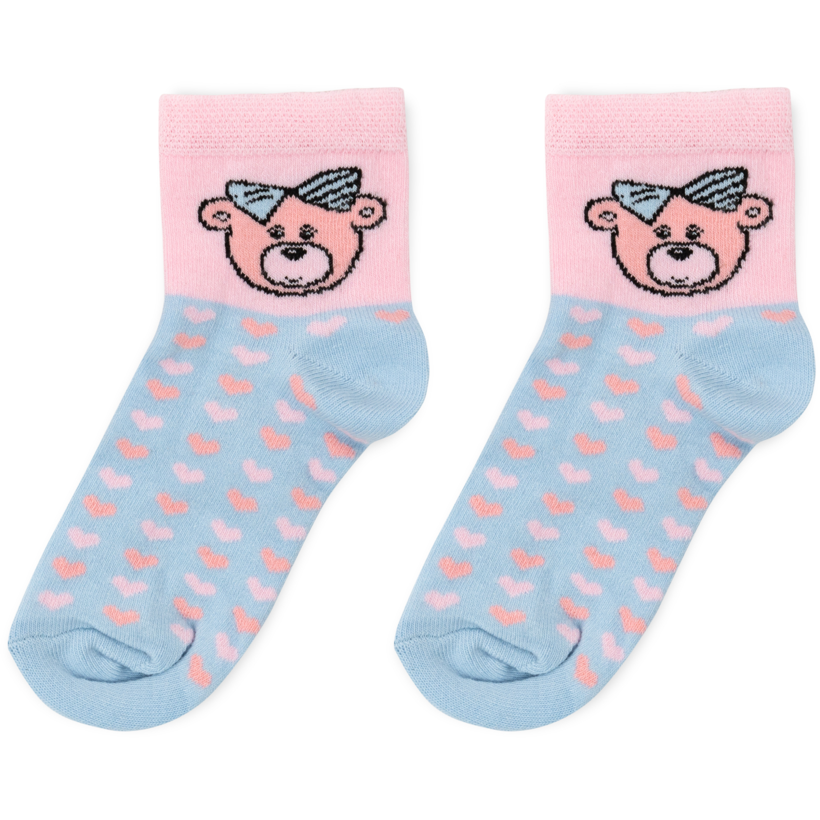 Шкарпетки дитячі BNM з ведмедиком (M0C0101-1364-5G-blue) зображення 3