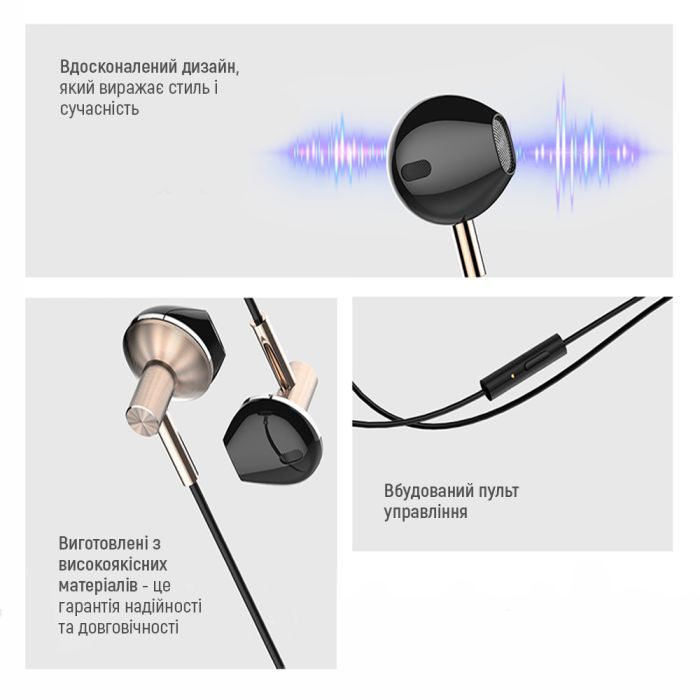 Навушники ColorWay Slim 3.5 mm Wired Earphone Blast 2 Black (CW-WD02BK) зображення 9