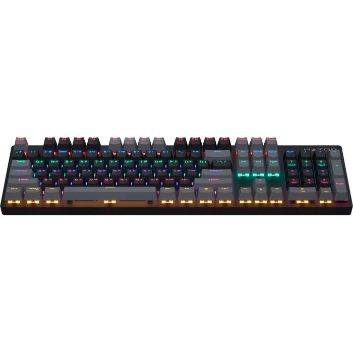 Клавиатура Hator Starfall Rainbow Origin Red USB Black/Grey (HTK-608-BBG) изображение 2