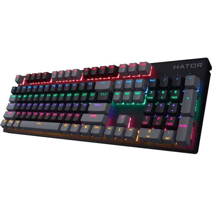 Клавиатура Hator Starfall Rainbow Origin Red USB Black/Grey (HTK-608-BBG) изображение 3