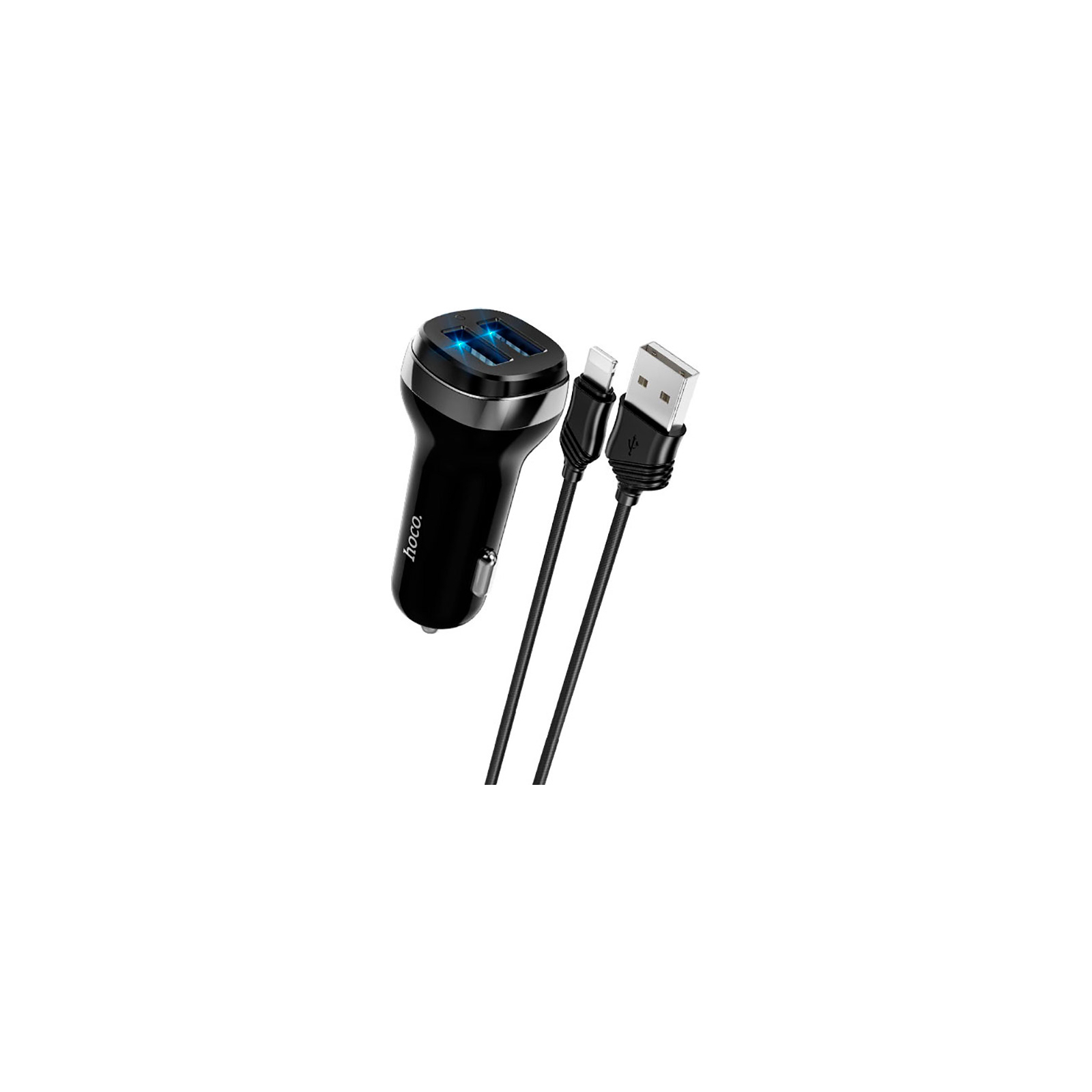 Зарядний пристрій HOCO Z40 charger set (iP) 2xUSB Black (6931474739674)