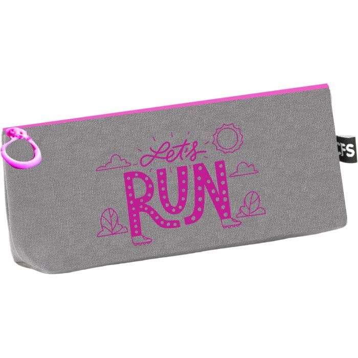 Пенал Cool For School 1 отделение Run серый (CF85396-04)