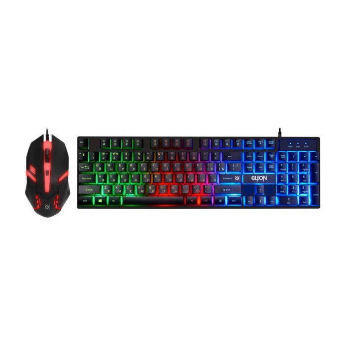 Комплект Defender Glion C-123 USB UA Black (45122)