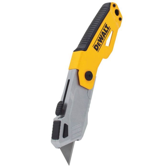 Нож монтажный DeWALT складной с выдвижным трапецевидным лезвием, 160мм, 3 лезвия (DWHT10261-0) изображение 3