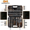 Набор инструментов Neo Tools 94шт, 1/2", 1/4", CrV, кейс (10-062) изображение 2