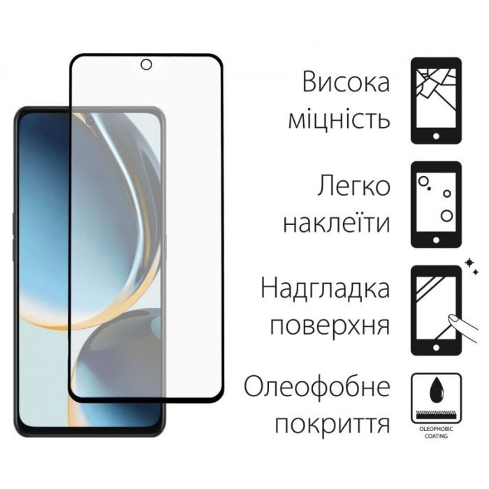 Стекло защитное Dengos Full Glue OnePlus Nord CE 3 Lite 5G (black) (TGFG-357) изображение 2