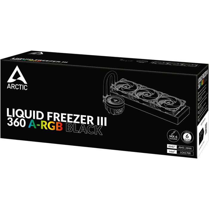 Система жидкостного охлаждения Arctic Liquid Freezer III - 360 A-RGB Black (ACFRE00144A) изображение 11