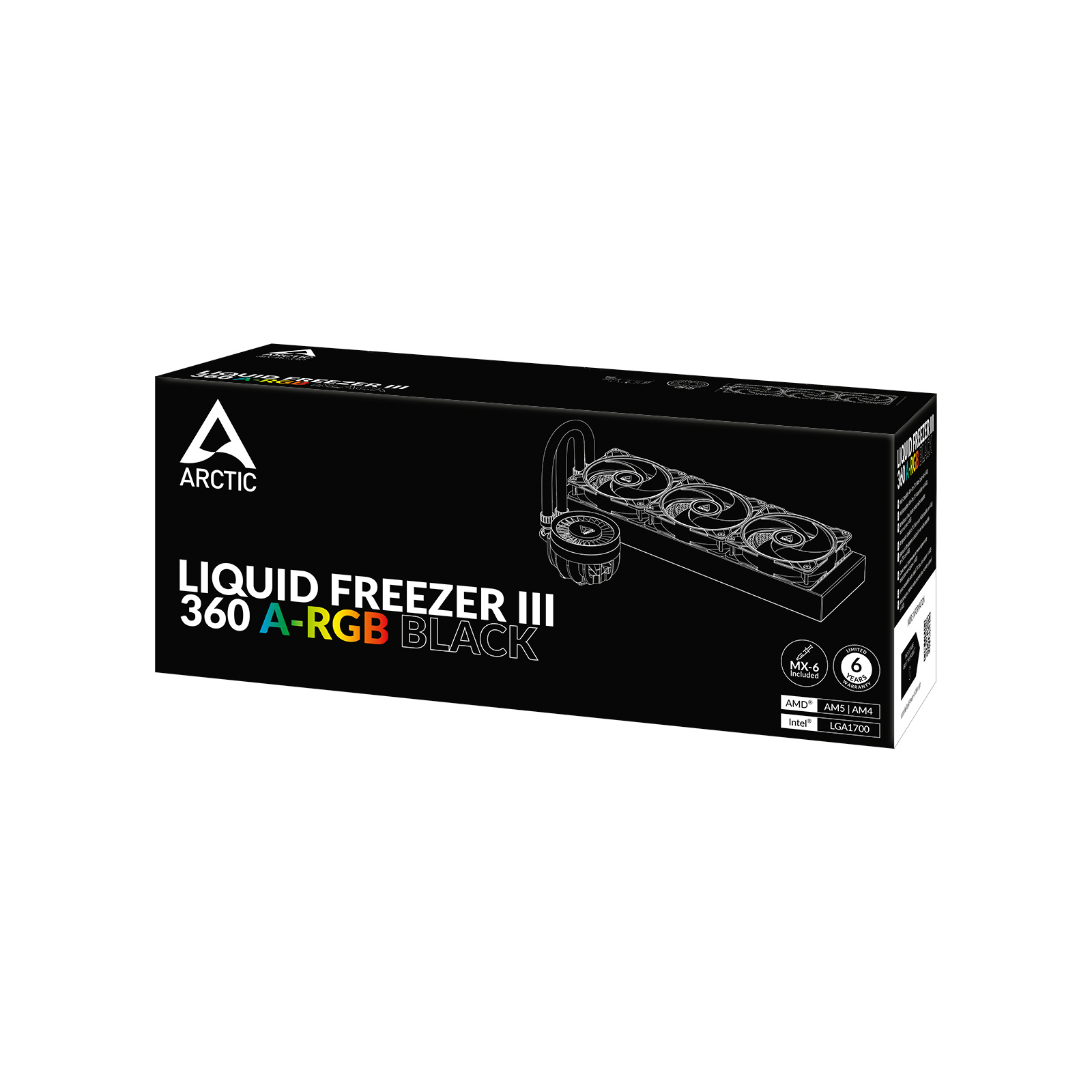 Система жидкостного охлаждения Arctic Liquid Freezer III - 360 A-RGB Black (ACFRE00144A) изображение 11