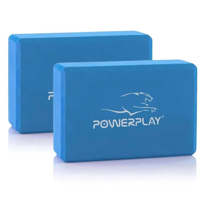 Блок для йоги PowerPlay Yoga Brick EVA 2 шт Сірі (PP_4006_Grey_2in)