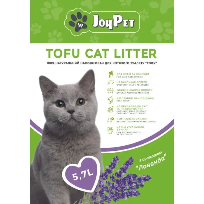 Наполнитель для туалета JOYPET TOFU Лаванда 5.7 л (JPTF57)