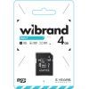 Карта пам'яті Wibrand 4GB microSD class 4 (WICDC4/4GB-A) зображення 2
