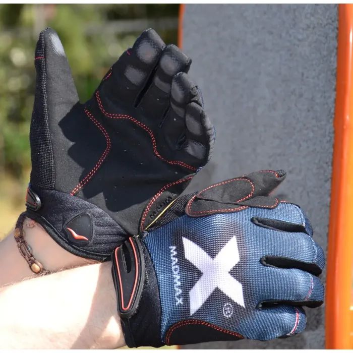 Перчатки для фитнеса MadMax MXG-102 X Gloves Black/Grey/White L (MXG-102-GRY_L) изображение 3