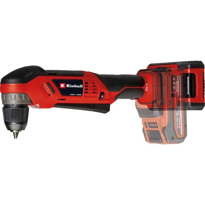 Дриль Einhell кутова TE-AD 18 Li - Solo PXC 18В, 1100 об/хв, 45Нм (без АКБ та ЗП) (4514290) зображення 2