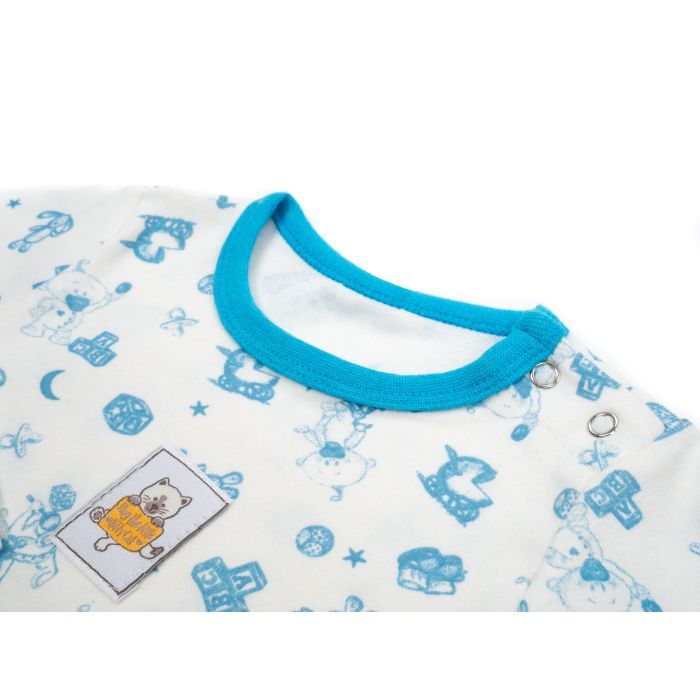 Боди детское Breeze з довгим рукавом (1027-74-creamblue) изображение 3