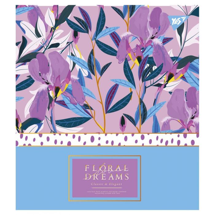 Зошит Yes А5 Floral Dreams 18 аркушів клітинка (765182) зображення 3