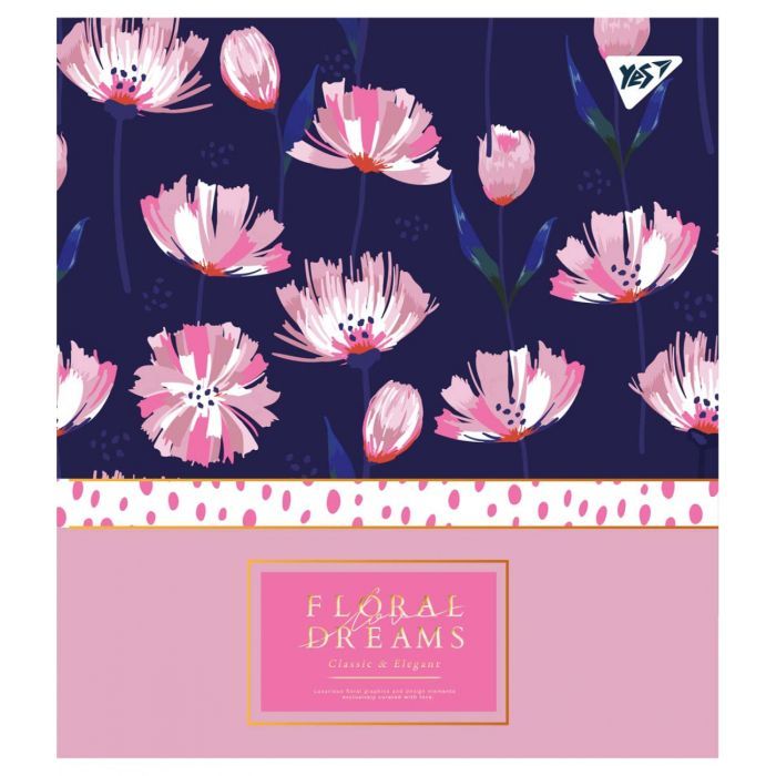 Зошит Yes А5 Floral Dreams 18 аркушів клітинка (765182) зображення 4