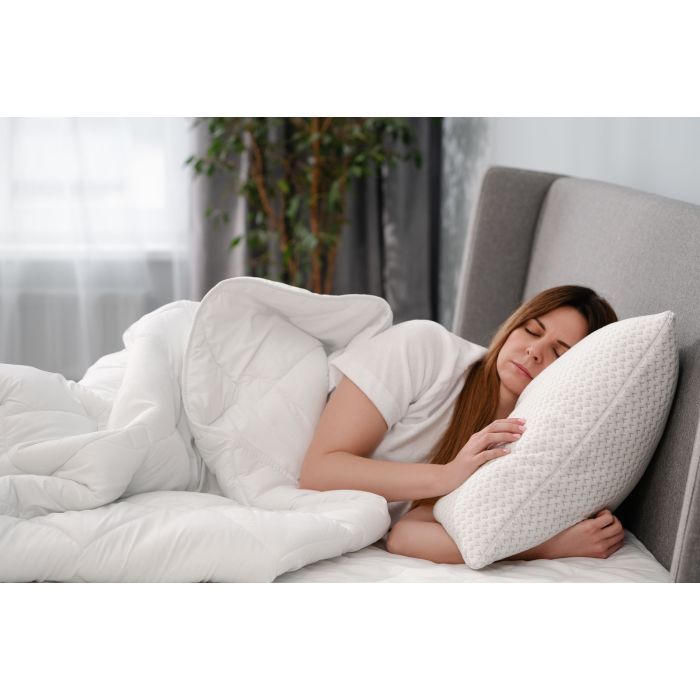 Подушка Ardesto ортопедическая Sleepwell прямоугольная, пена мемори 50х70см белый (ART5070SHP) изображение 7