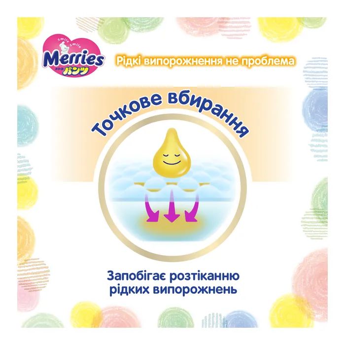 Подгузники Merries Трусики Super Jumbo L (9-14 кг) 44 шт. (4901301425874) изображение 8