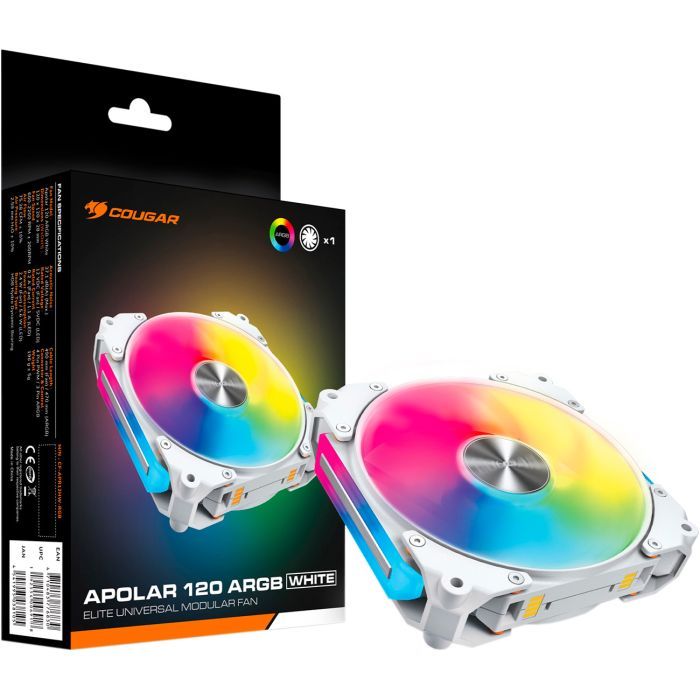 Кулер для корпуса Cougar Apolar 120 ARGB (White) изображение 9