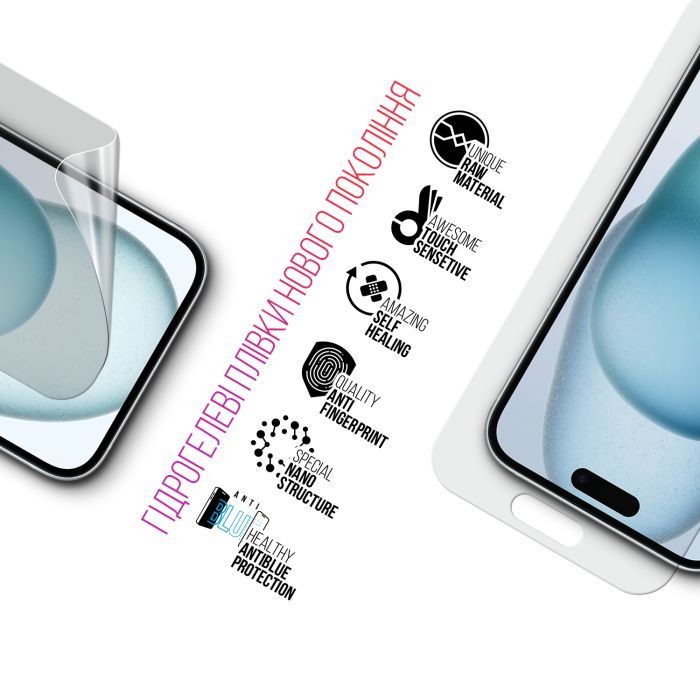 Пленка защитная Armorstandart Kit Clear + Anti-Blue Apple iPhone 15 Plus (ARM80678) изображение 3