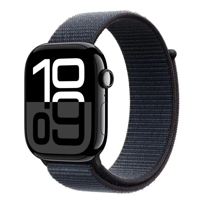 Смарт-годинник Apple Watch Series 10 GPS 46mm Jet Black Aluminium Case with Ink Sport Loop (MWWR3QH/A)