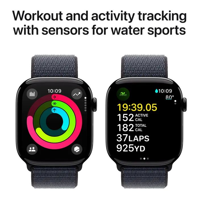 Смарт-годинник Apple Watch Series 10 GPS 46mm Jet Black Aluminium Case with Ink Sport Loop (MWWR3QH/A) зображення 4