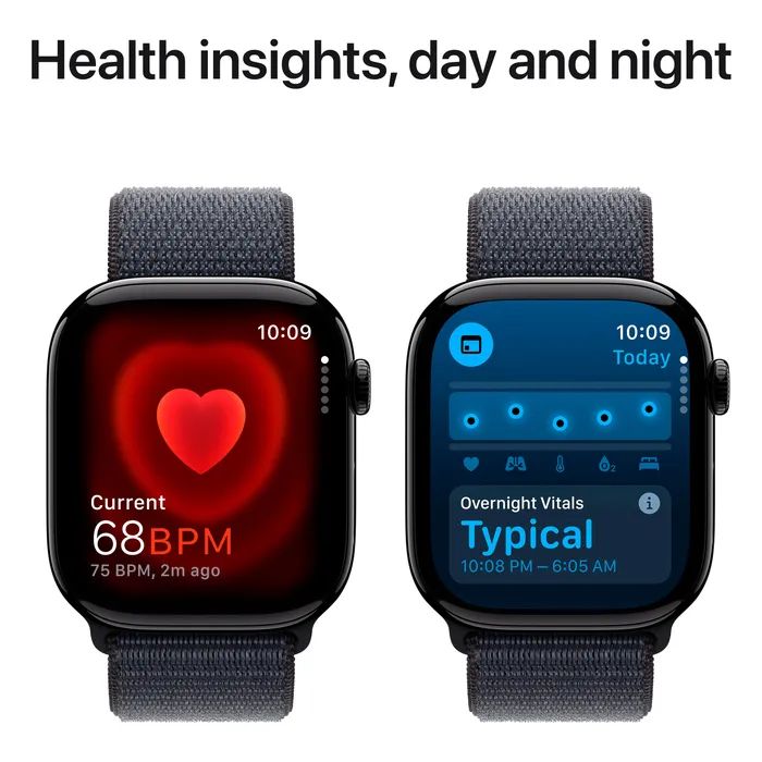 Смарт-годинник Apple Watch Series 10 GPS 46mm Jet Black Aluminium Case with Ink Sport Loop (MWWR3QH/A) зображення 5