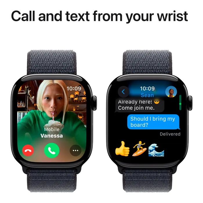 Смарт-годинник Apple Watch Series 10 GPS 46mm Jet Black Aluminium Case with Ink Sport Loop (MWWR3QH/A) зображення 7