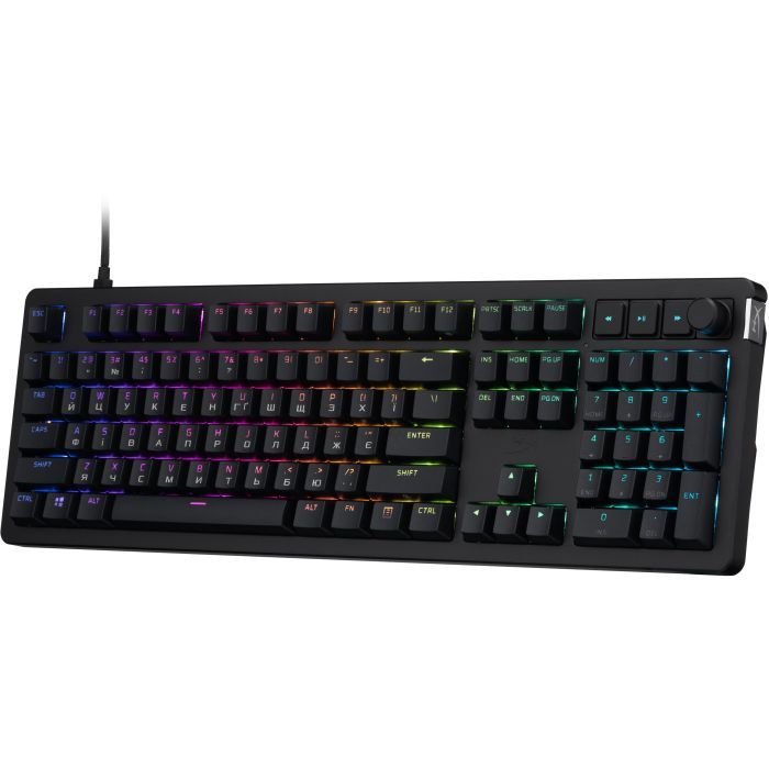 Клавиатура HyperX Alloy Rise PBT HX Red USB UA Black (7G7A3AA) изображение 3