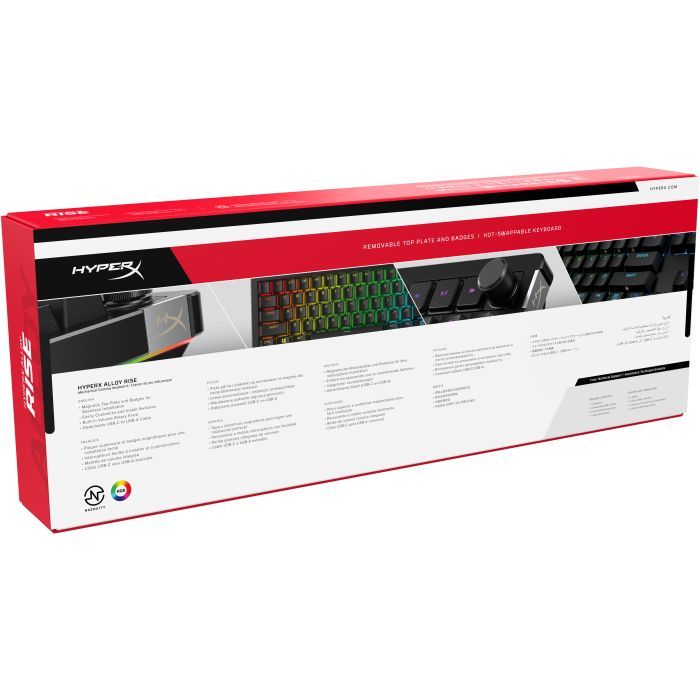 Клавиатура HyperX Alloy Rise PBT HX Red USB UA Black (7G7A3AA) изображение 8