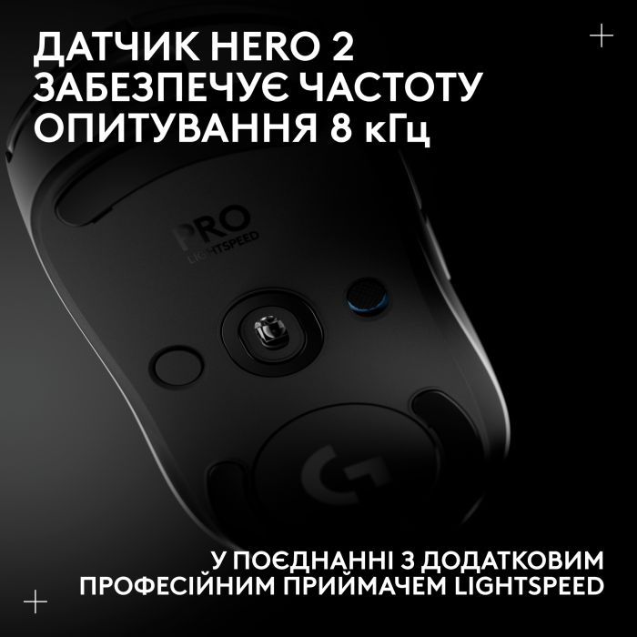 Мышка Logitech G Pro 2 Lightspeed Wireless Black (910-007295) изображение 9