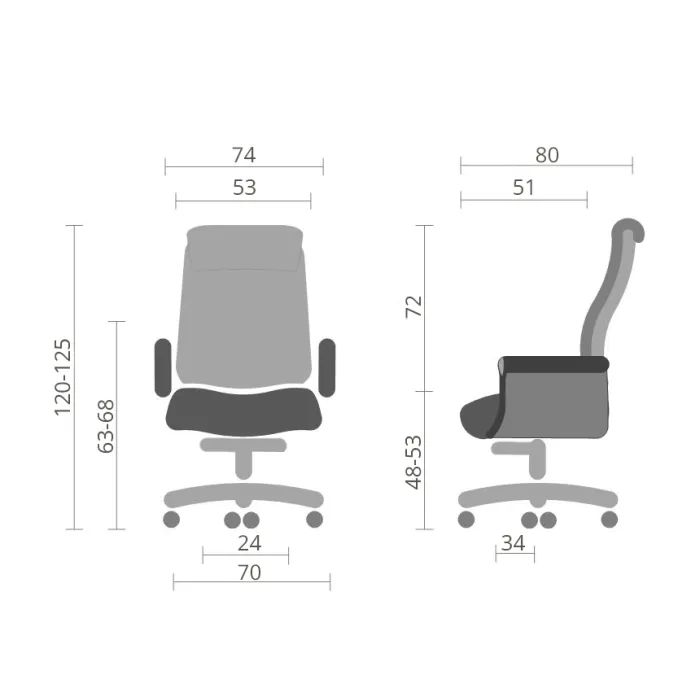 Офісне крісло Аклас Трістрам EX RL Коричневий (Кожа LC-I) (00142850) зображення 2