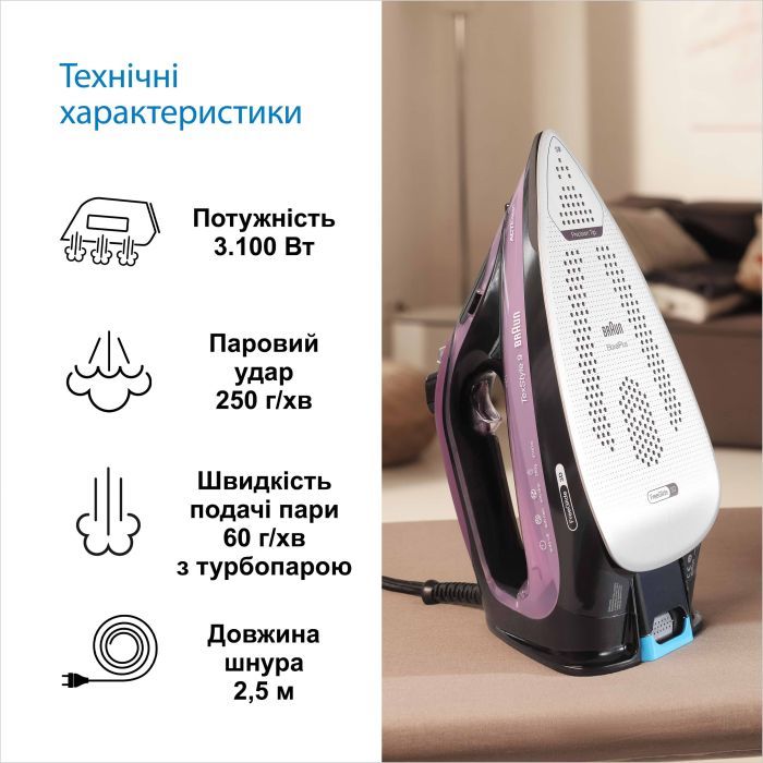 Утюг Braun SI 9661 VI (SI9661VI) изображение 5