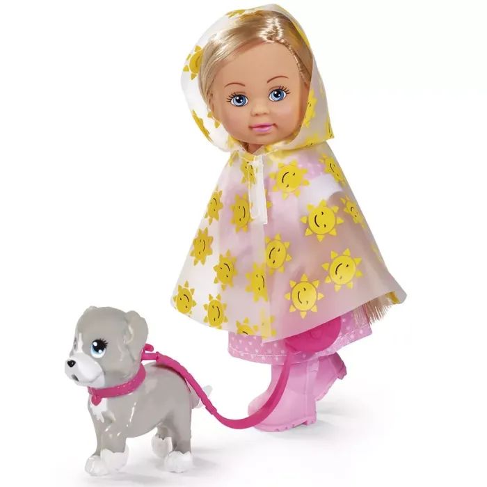 Кукла Simba Эви Прогулка под дождем с собачкой, аксессуарами (5733592)