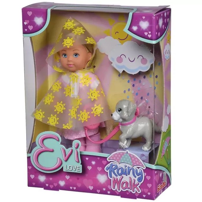 Кукла Simba Эви Прогулка под дождем с собачкой, аксессуарами (5733592) изображение 4