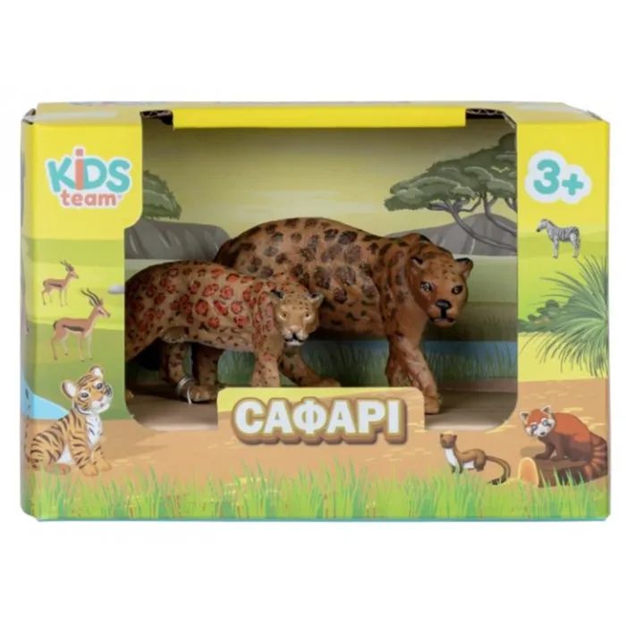 Фигурка Kids Team набор Сафари Леопард и его детеныш (Q9899-A22_1) изображение 2