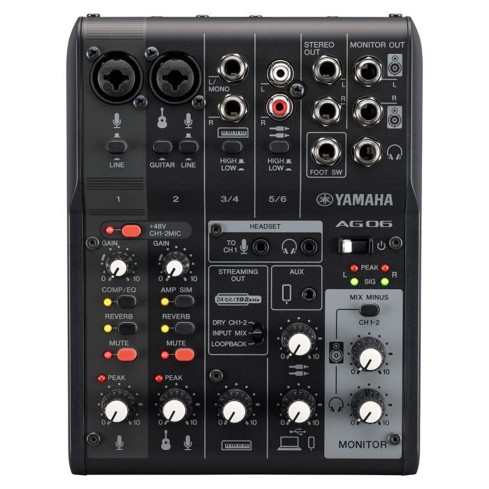Аудіоінтерфейс Yamaha AG06MK2 White зображення 2
