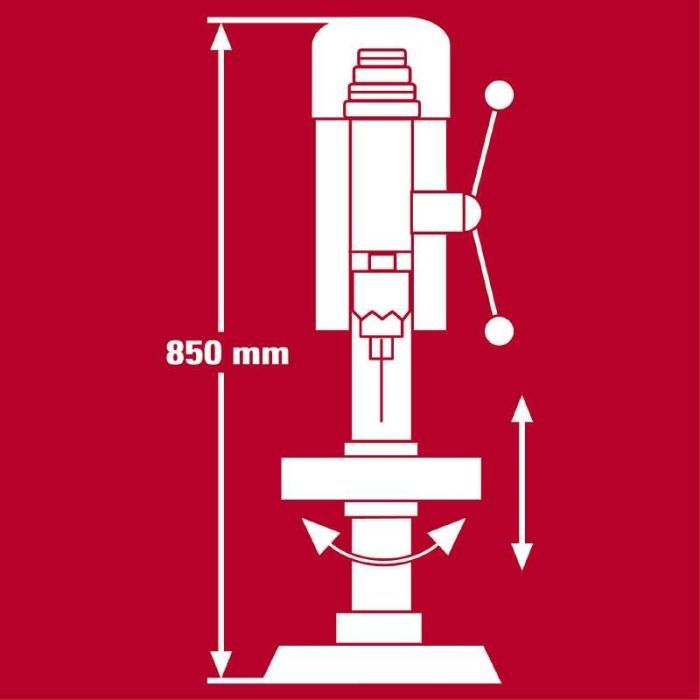 Свердлильний верстат Einhell TC-BD 630/1 630Вт, 250-2400об/хв (4520597) зображення 8