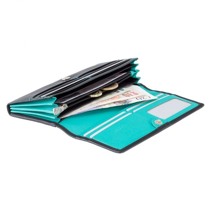 Гаманець Visconti CD21Topaz Black Aqua (CD21 BLK/AQUA) зображення 4