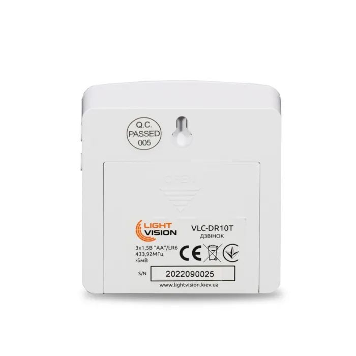Дверной звонок LightVision VLC-DR10T изображение 9