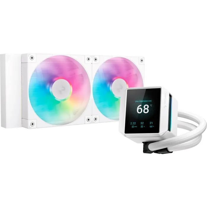 Система жидкостного охлаждения Deepcool Mystique 240 ARGB White (R-LX240-WHDSNMCP-G-1)