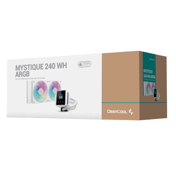 Система жидкостного охлаждения Deepcool Mystique 240 ARGB White (R-LX240-WHDSNMCP-G-1) изображение 6